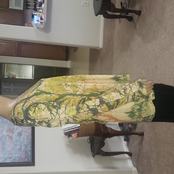 Soft Surroundings m Anabel knit tunic forest scene long lines - Picture 5 of 10